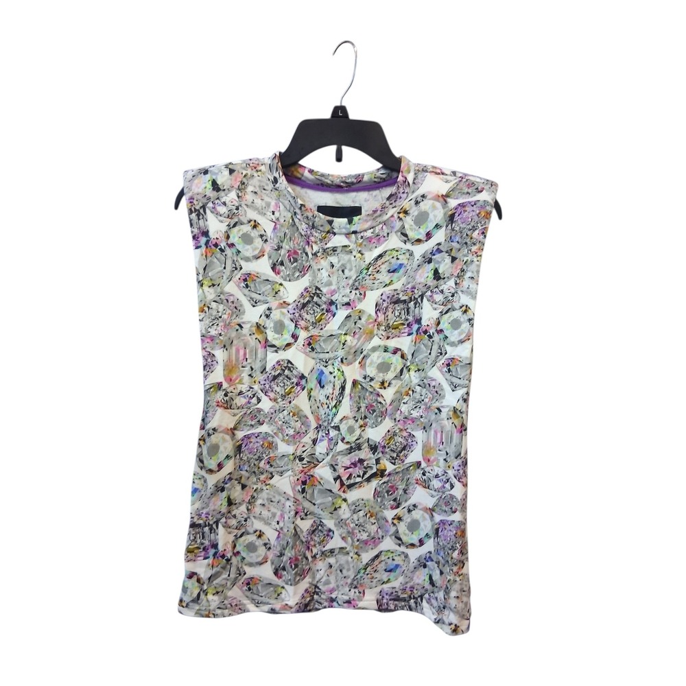 Le Superbe stretch Luxury Womens size‎ Small Muscle Tank Hidden Gems Diamond Top